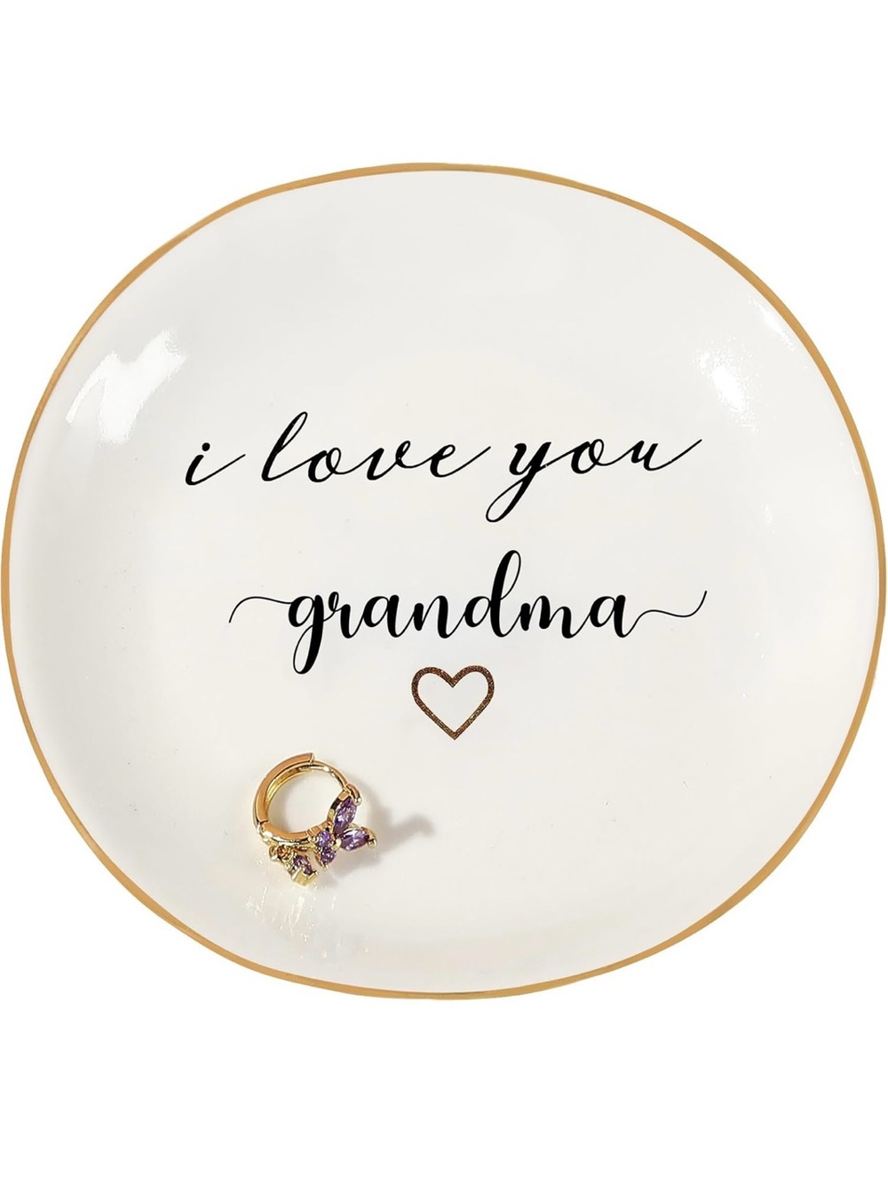 Gifts for Grandma Mothers Day Gifts, Ring Dish - I love you